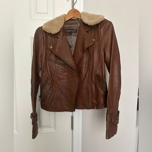 Andrew Marc Lambskin bomber jacket